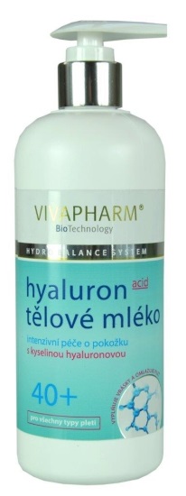 Vivaco VIVAPHARM Intenzivní tělové mléko s kyselinou hyaluronovou 400 ml