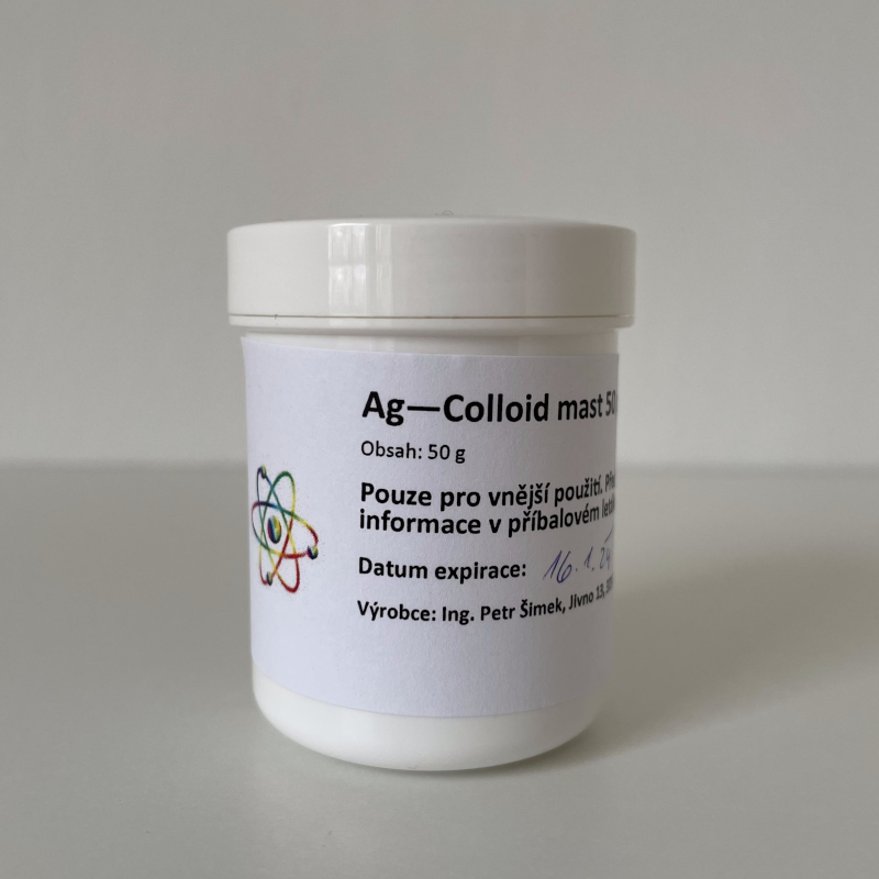 Koloidní stříbro mast 50 (ppm) 50 g VÝPRODEJ!!