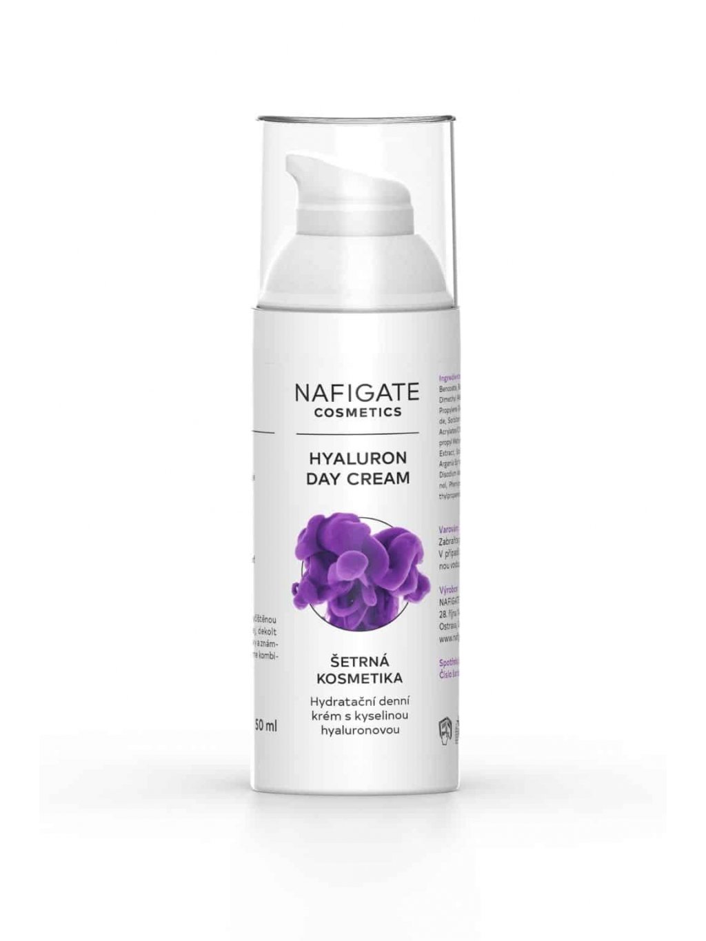 Nafigate hydratační denní krém proti vráskám SPF 15 – s kyselinou hyaluronovou 50 ml