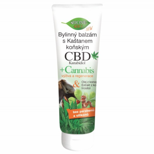 Bione Cosmetics bylinný balzám s kaštanem koňským CBD Kanabidiol 300 ml