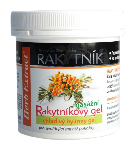 Vivaco Herb Extract rakytníkový masážní gel 250 ml