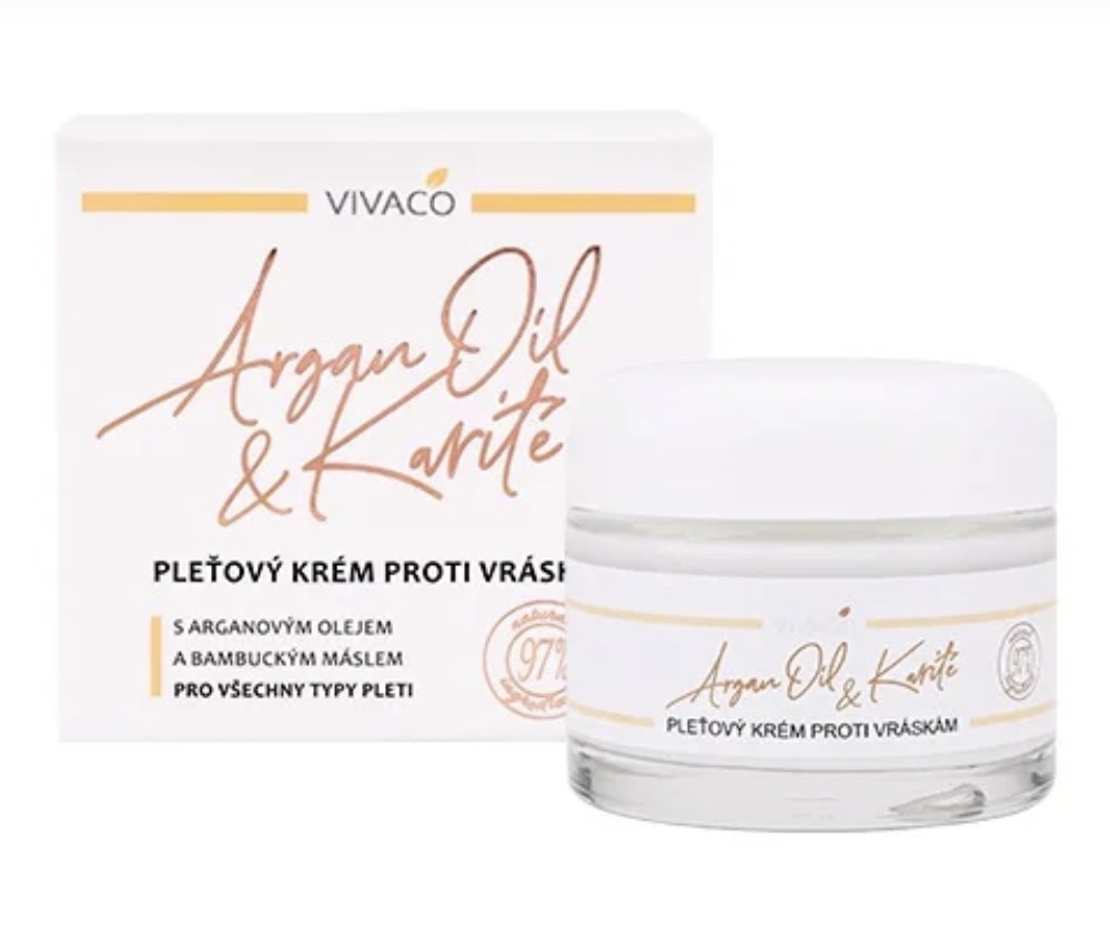 Vivaco Pleťový krém s arganovým olejem a bambuckým máslem VIVACO 50 ml