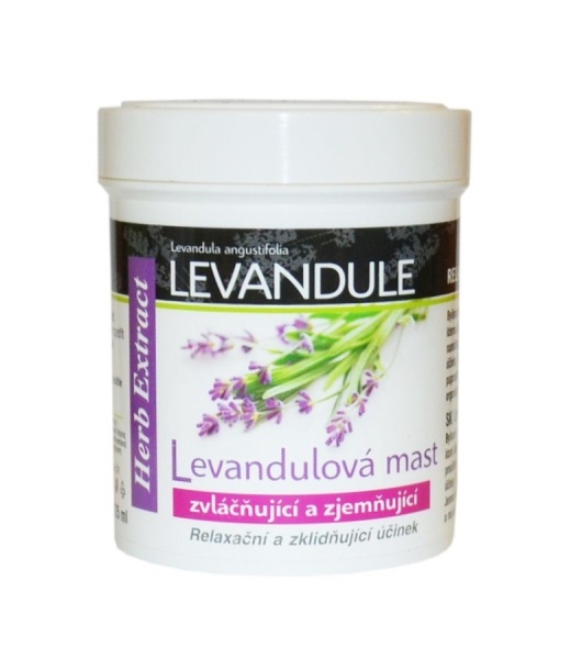Vivaco Herb Extract levandulová zvláčňující a zjemňující mast 125 ml