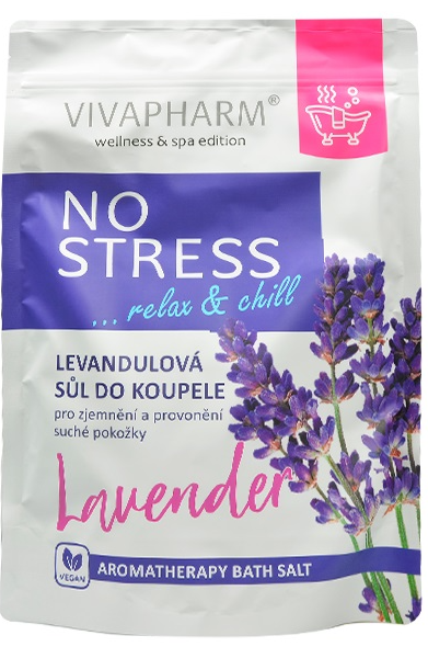 Vivaco Levandulová sůl do koupele NO STRESS 1000 g