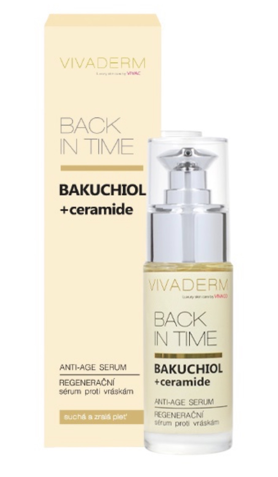 Vivaco Anti-age pleťové sérum BAKUCHIOL+ceramide 30 ml