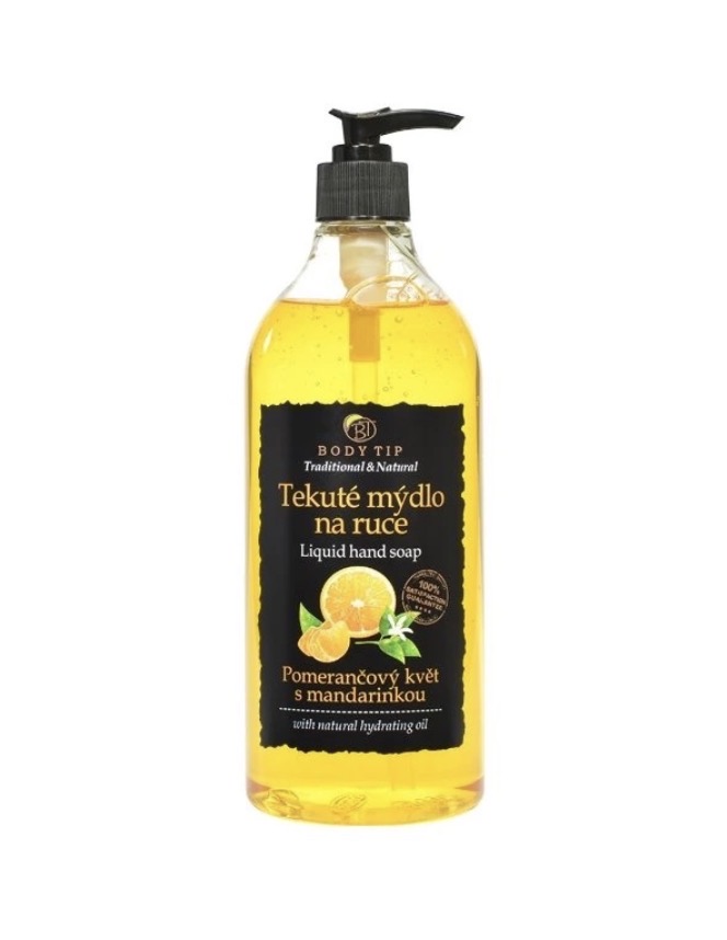 Vivaco Tekuté mýdlo na ruce Pomerančový květ s mandarinkou BODY TIP 750 ml EXP 12/26 DO VYPRODÁNÍ ZÁSOB!