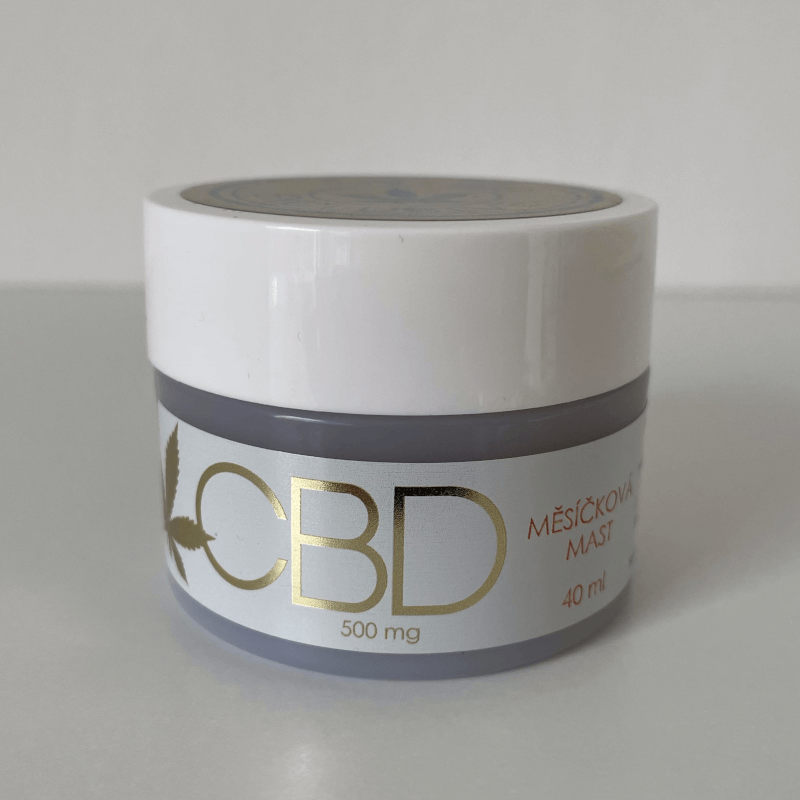 CBD měsíčková mast 500mg 40 ml 