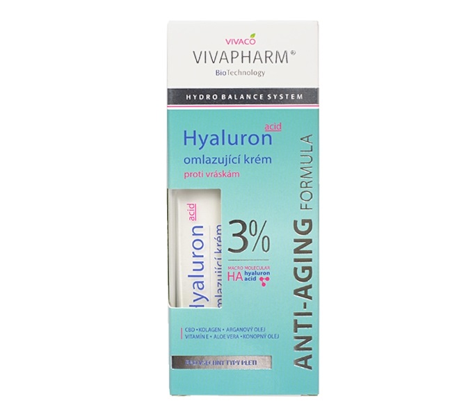 Vivaco Omlazující krém s kyselinou hyaluronovou 30 ml
