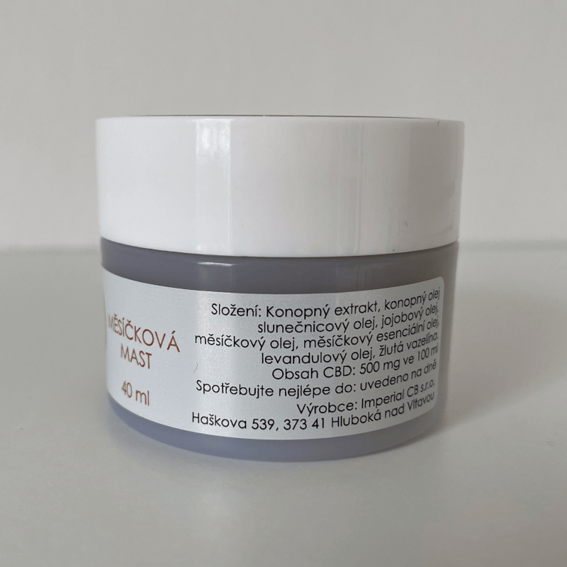 CBD měsíčková mast 500mg 40 ml 