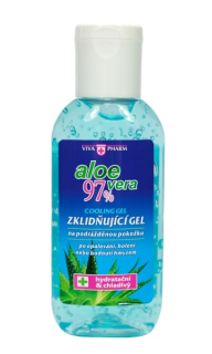 Vivavo Zklidňující gel s Aloe vera 97% cestovní balení VIVAPHARM 50 ml
